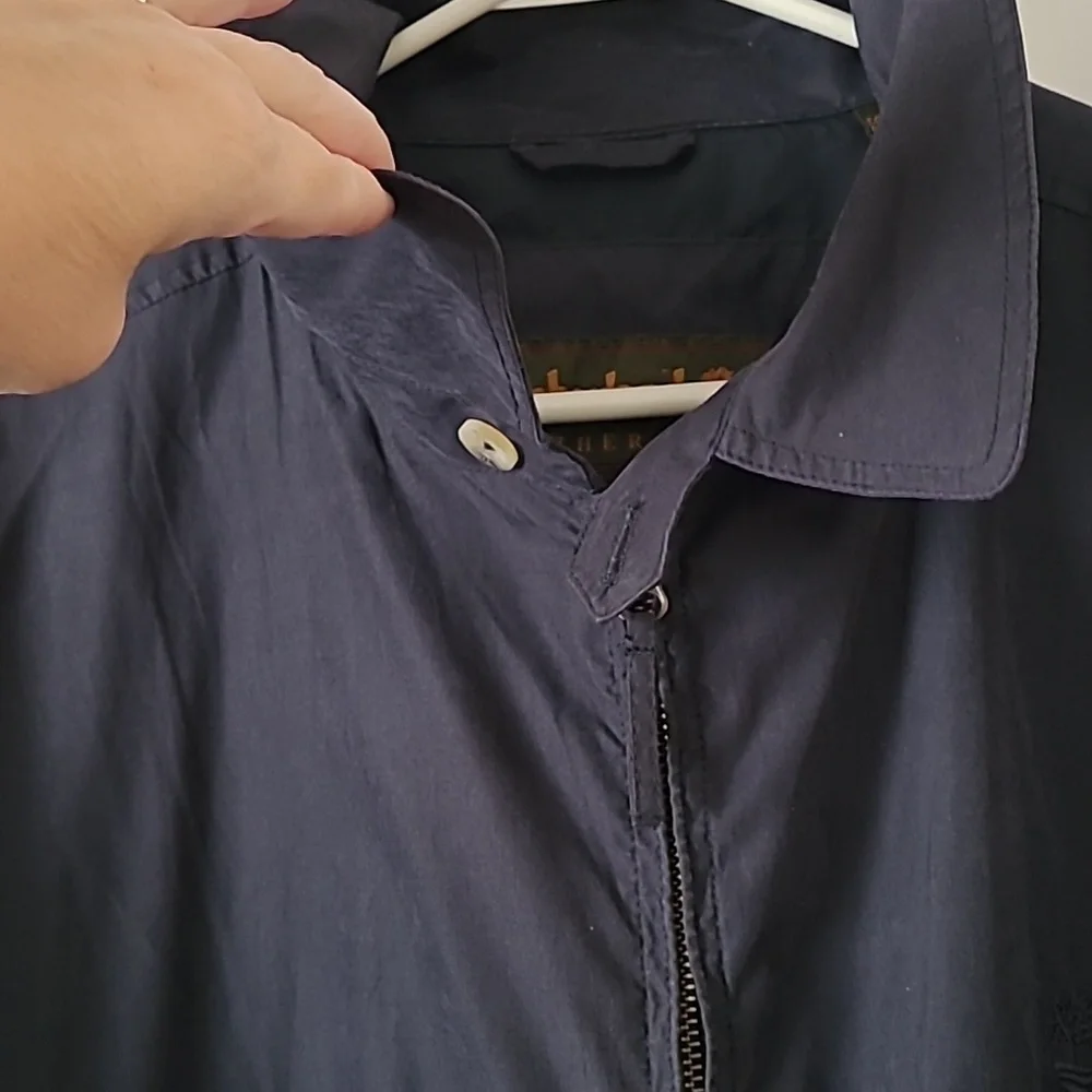 Timberland Men's Weathergear Zipper Jacket Size XL Navy Blue